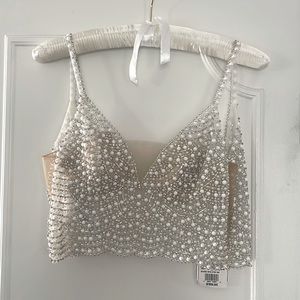 Beaded crop top